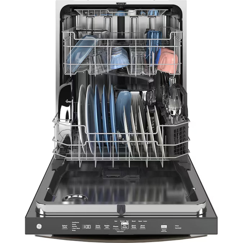 Dry Boost 24 Inch Top Control Built-In Dishwasher with Third Rack ( Slate ) ENERGY STAR Certified 47-Decibel Very Quiet Sound Level