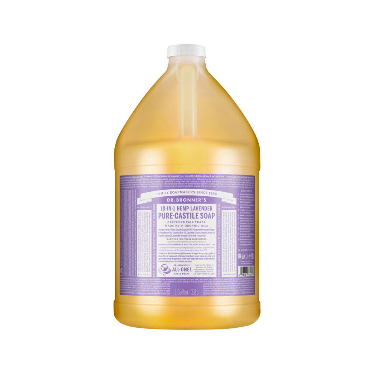 Dr. Bronner'S Pure-Castile Soap Liquid 18-In-1 Hemp Lavender All Sizes Bronners